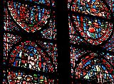 Paris Sainte-Chapelle 07 The Holy Chapel - The Stained Glass Windows Depict Bible Scenes